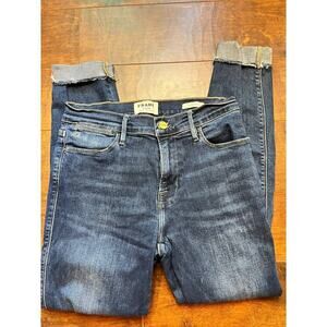 Frame Denim Dark Blue Skinny Jeans